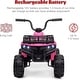 preview thumbnail 2 of 4, Kids Ride On ATV w/Remote Control 2 Speeds Pink