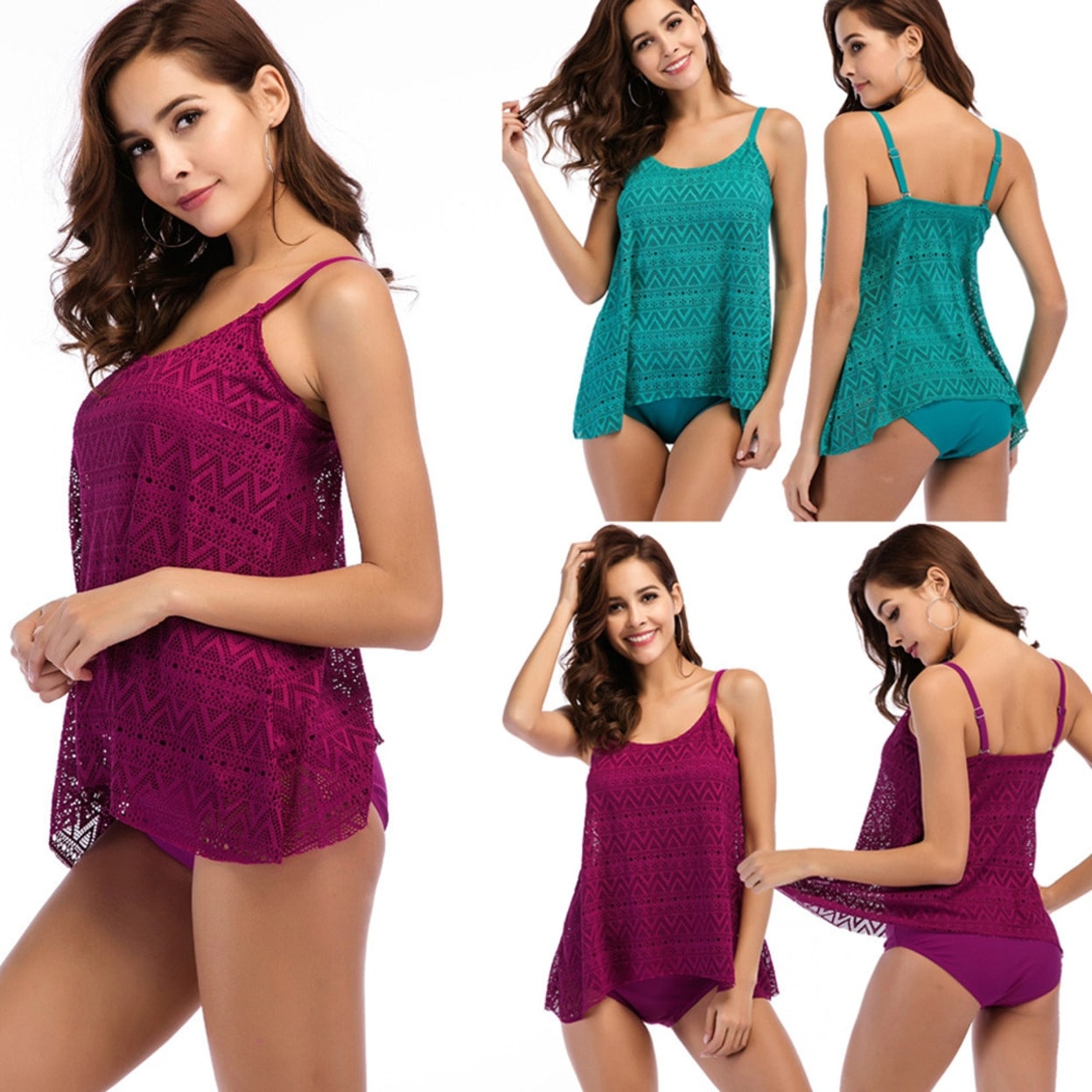 Shop Women Lace Bikini Sets Swimming Costumes Two Piece Swimsuits Swimwear Beach Suit Green M On Sale Overstock 31786646
