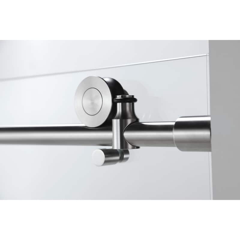 Vanity Art 56–60" W x 76" H Frameless Sliding Shower Door with Clear Tempered Glass