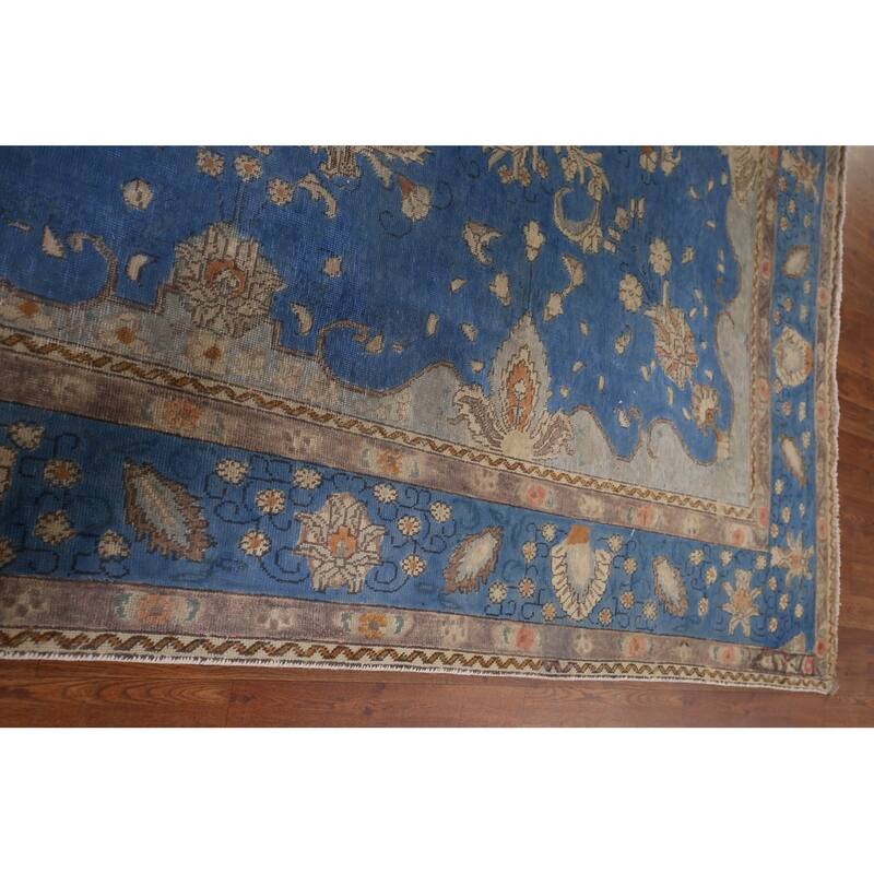 Over-Dyed Distressed Tabriz Persian Vintage Hand-Knotted Wool Carpet - 8'2" x 10'8"