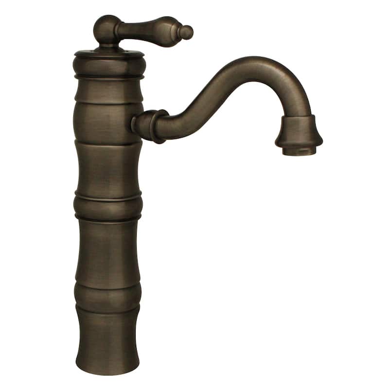 Whitehaus Collection Vintage III Elevated Lavatory Faucet - Pewter