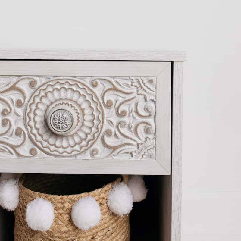 Signature Design by Ashley Paxberry White 1-drawer Nightstand
