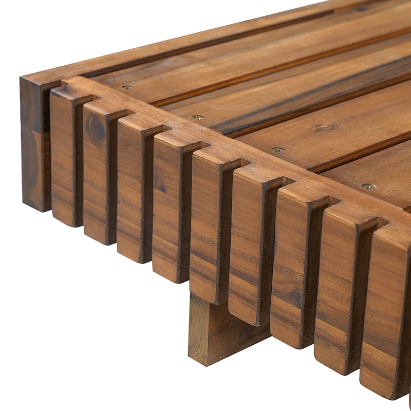 Christopher Knight Home - Emma Patio Acacia Wood Chaise Lounge Set of 4