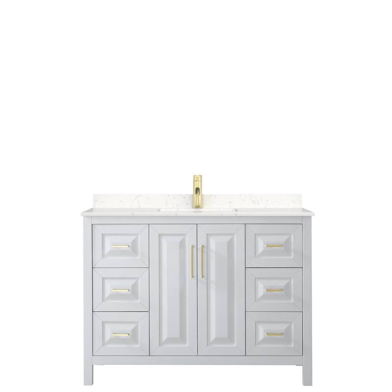 Daria 48 Inch Single Vanity, Cultured Marble Top