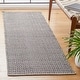 preview thumbnail 45 of 56, SAFAVIEH Montauk Glyn Handmade Cotton Area Rug 2'3" x 7' Runner - Ivory/Black