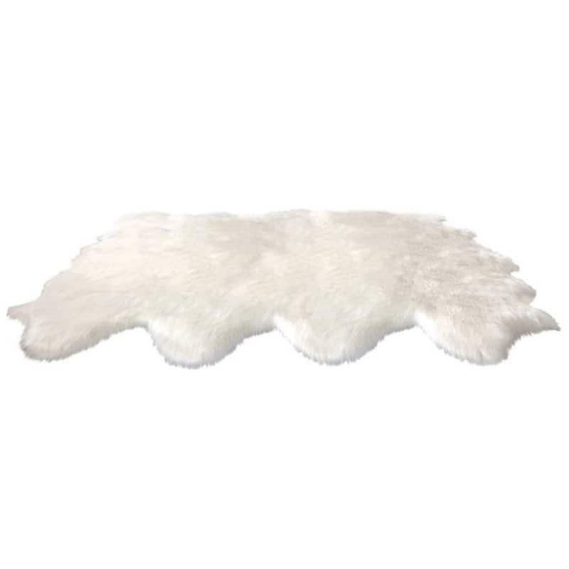 Ovella Home Premium Luxurious Faux Sheepskin 8-Pelt Plush Shag Area Rug - 6' x 8' - 6' x 8'