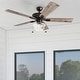 preview thumbnail 1 of 30, Copper Grove Strang Indoor/ Outdoor Ceiling Fan - 52-inch 52-inch - Espresso - Hardwired