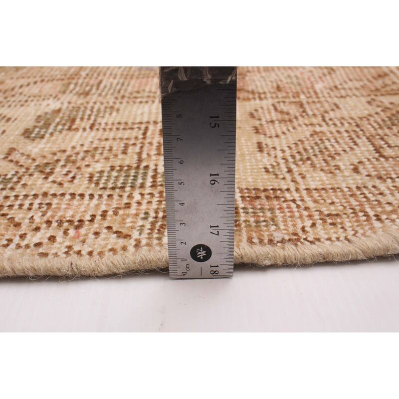 ECARPETGALLERY Hand-knotted Antalya Vintage Beige Wool Rug - 6'10 x 9'9