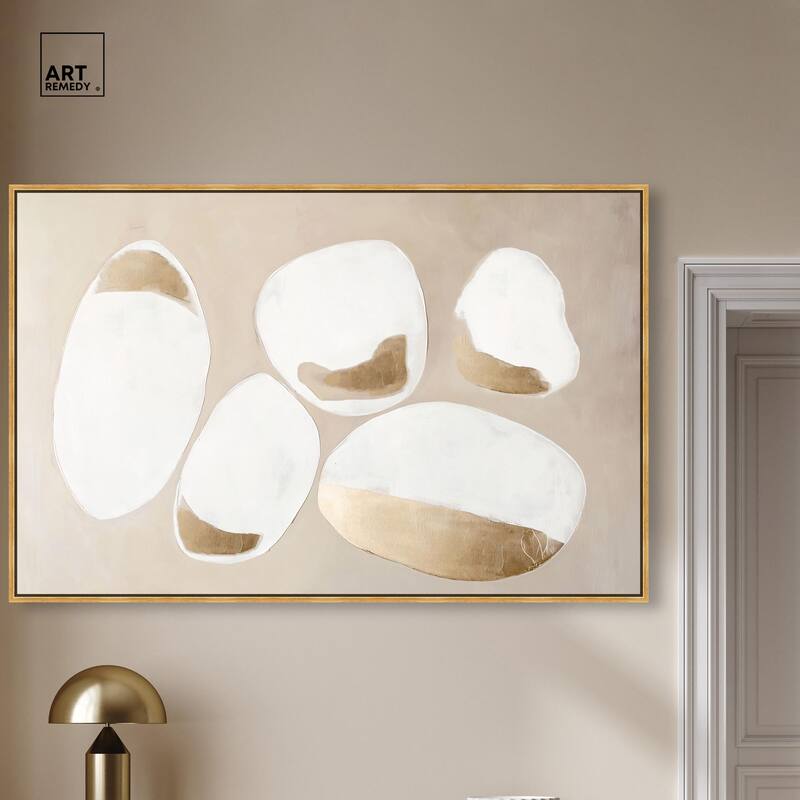 Gilded Cairn II Canvas by Art Remedy