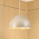 preview thumbnail 1 of 5, Hunter Erling 1-Light Medium Pendant - Kitchen, Dining Room, Entry - Modern, Transitional Sandstone