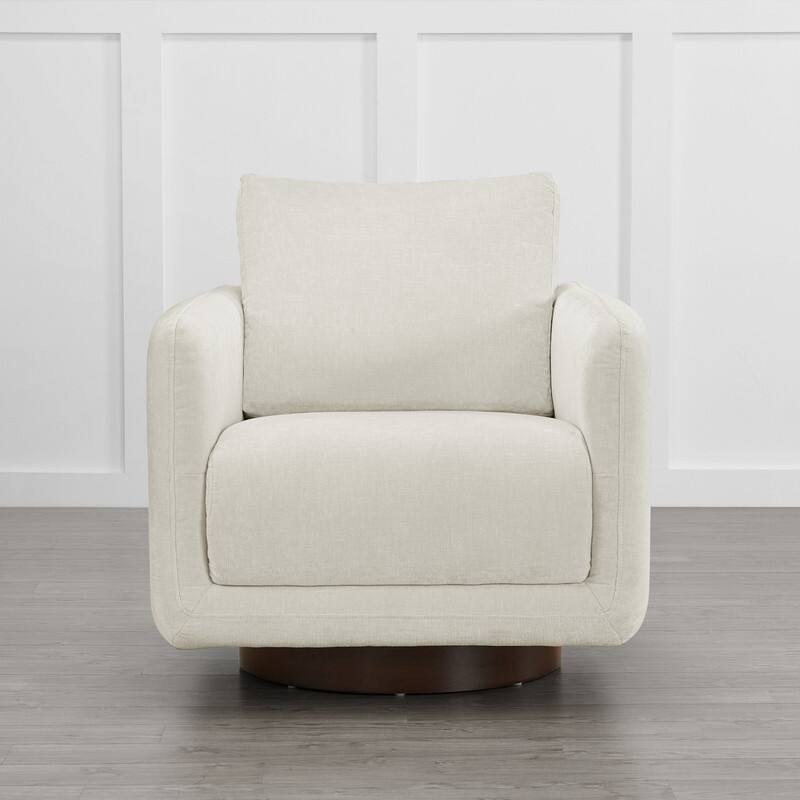 Rebecca Swivel Accent Chair Armchair with Back Cushion