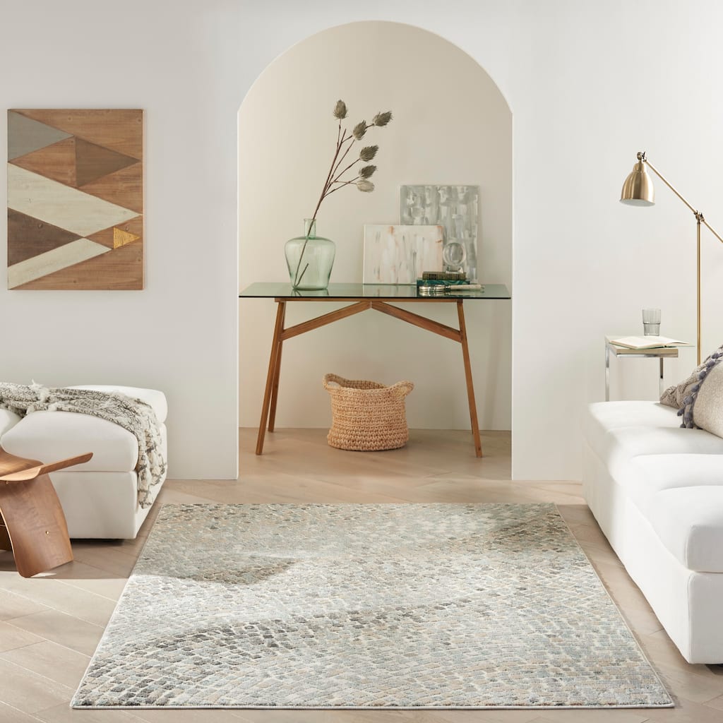 Nourison Marmara Contemporary Mosaic Abstract Area Rug
