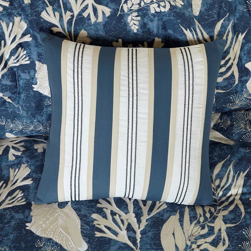 GDF Studio - Cotton Sateen Comforter Set with Decorative Pillows