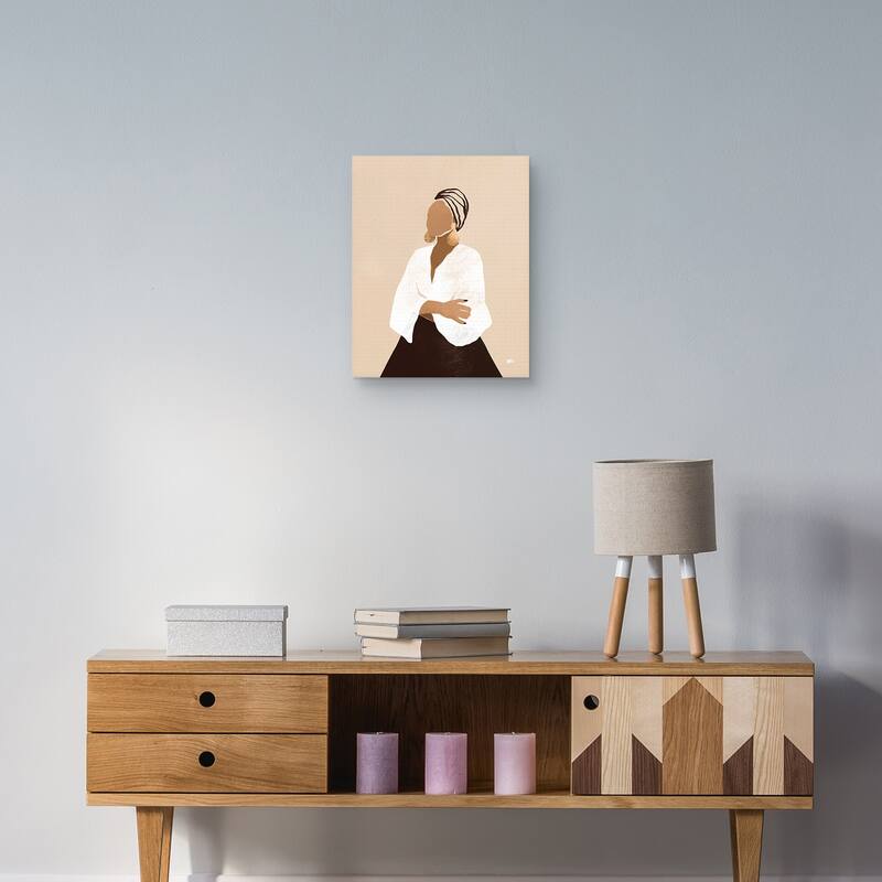 Celia (brown) Canvas Art Print