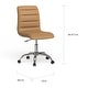 preview thumbnail 24 of 76, Ripple Armless Mid Back Vinyl Office Chair