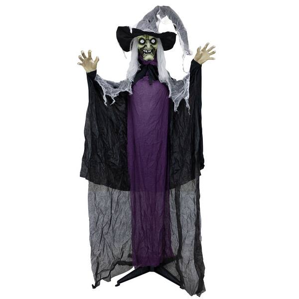 Shop Holidayana Halloween Animatronics Animated Witch Haunted Halloween Animatronic Decoration Prop Overstock 29045823