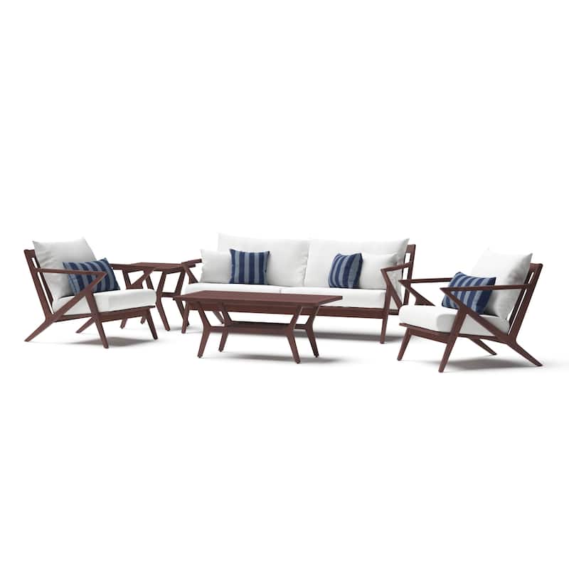 Vaughn 5 Piece Sunbrella Outdoor Patio Seating Set