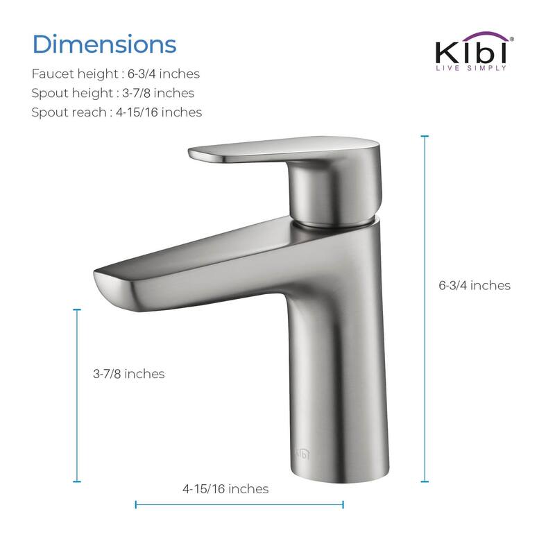 Lead Free Solid Brass Single Handle Bathroom Vanity Sink Faucet with Water Hose