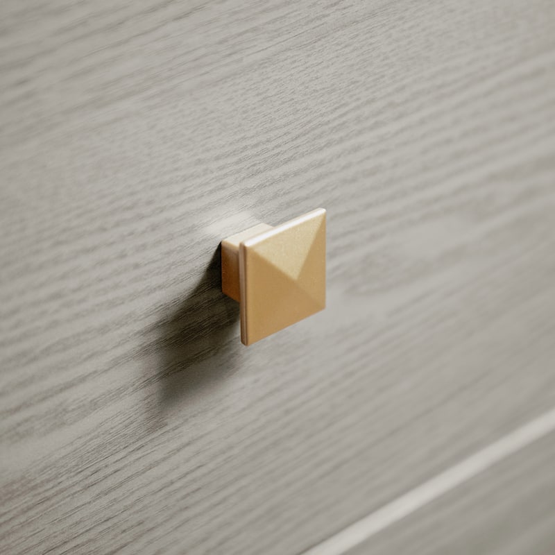 Furniture of America Thaila Modern 3-Piece Grey Wood Upholstered Panel Bedroom Set with LED on Headboard