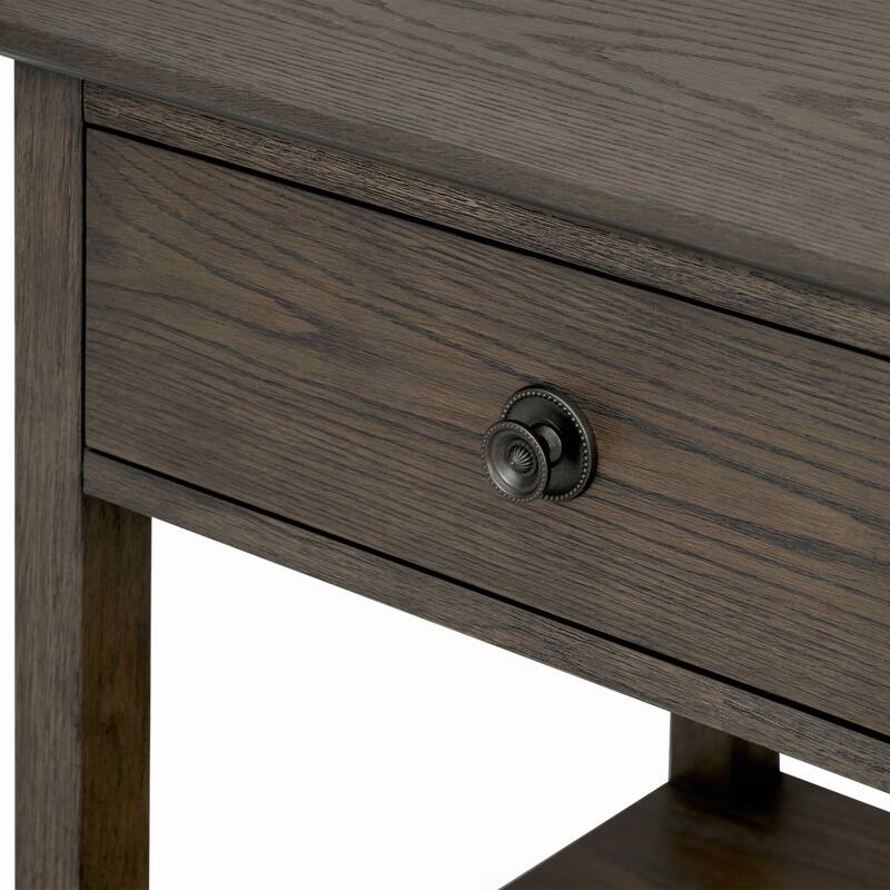 Victoria Bedside Table Antique Brown