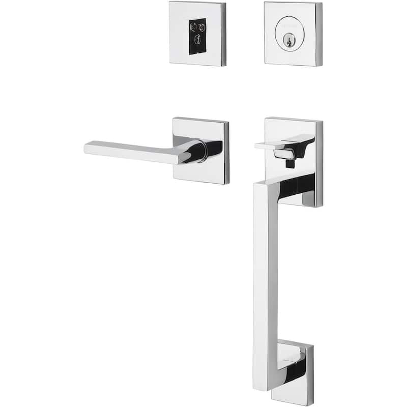 Baldwin Minneapolis Right Handed Single Cylinder Keyed Entry Sectional - Polished Chrome