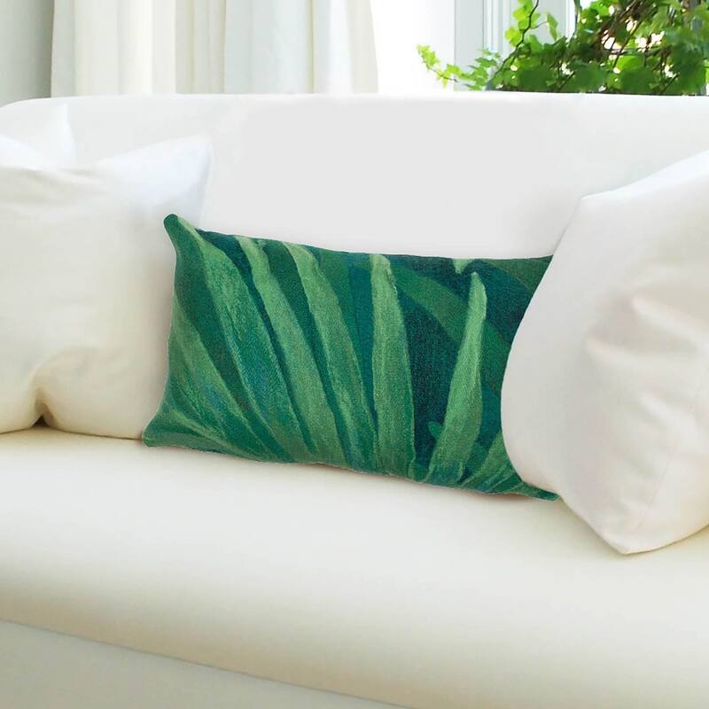 Liora Manne Visions III Tropical Leaf Indoor/Outdoor Pillow