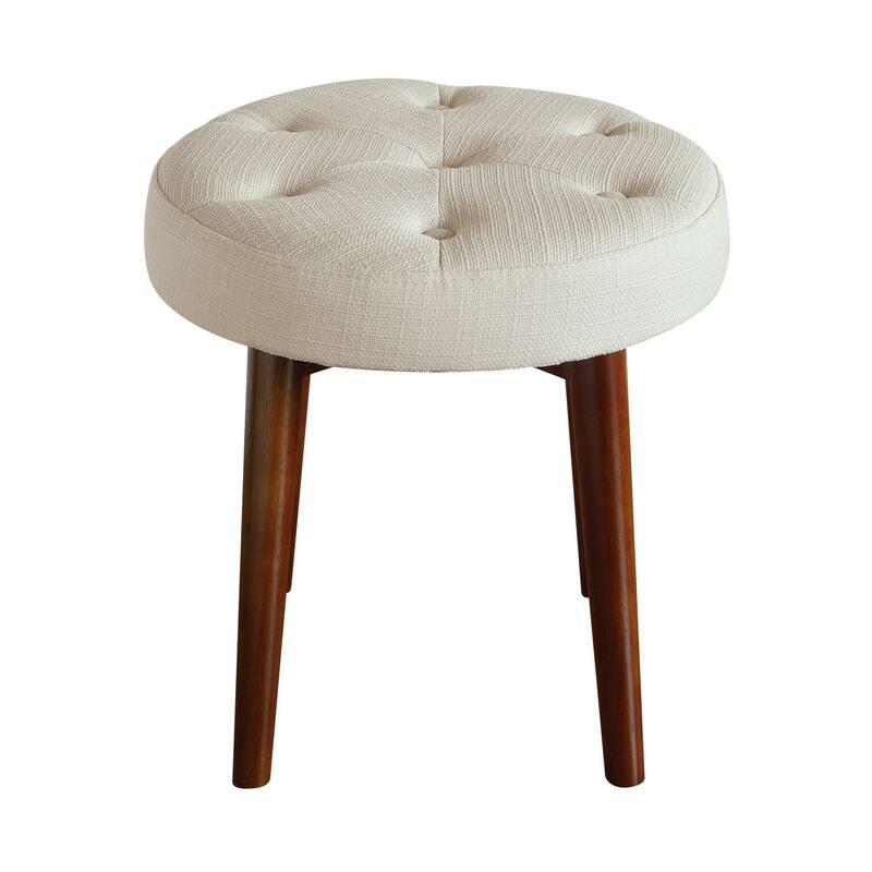 Elle Decor Penelope Round Tuft Stool