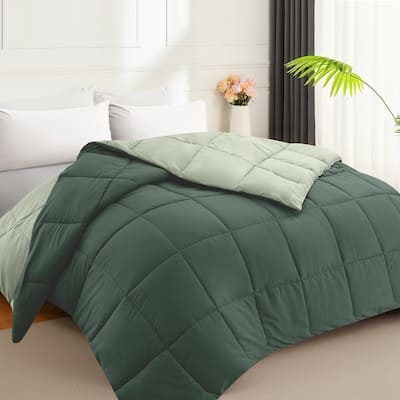 JEAREY Ultra-Lightweight Reversible All-Season Comforter, Cooling Down Alternative Duvet Inserts