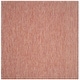 preview thumbnail 80 of 177, SAFAVIEH Courtyard Jonell Indoor/ Outdoor Patio Backyard Rug 4' Square - Red/Beige