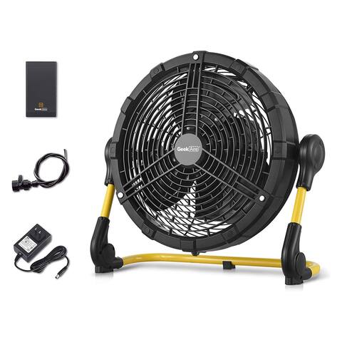 Geek Aire CF200M Outdoor 16 Inch USB Rechargeable Battery Powered Misting Fan - 3.05