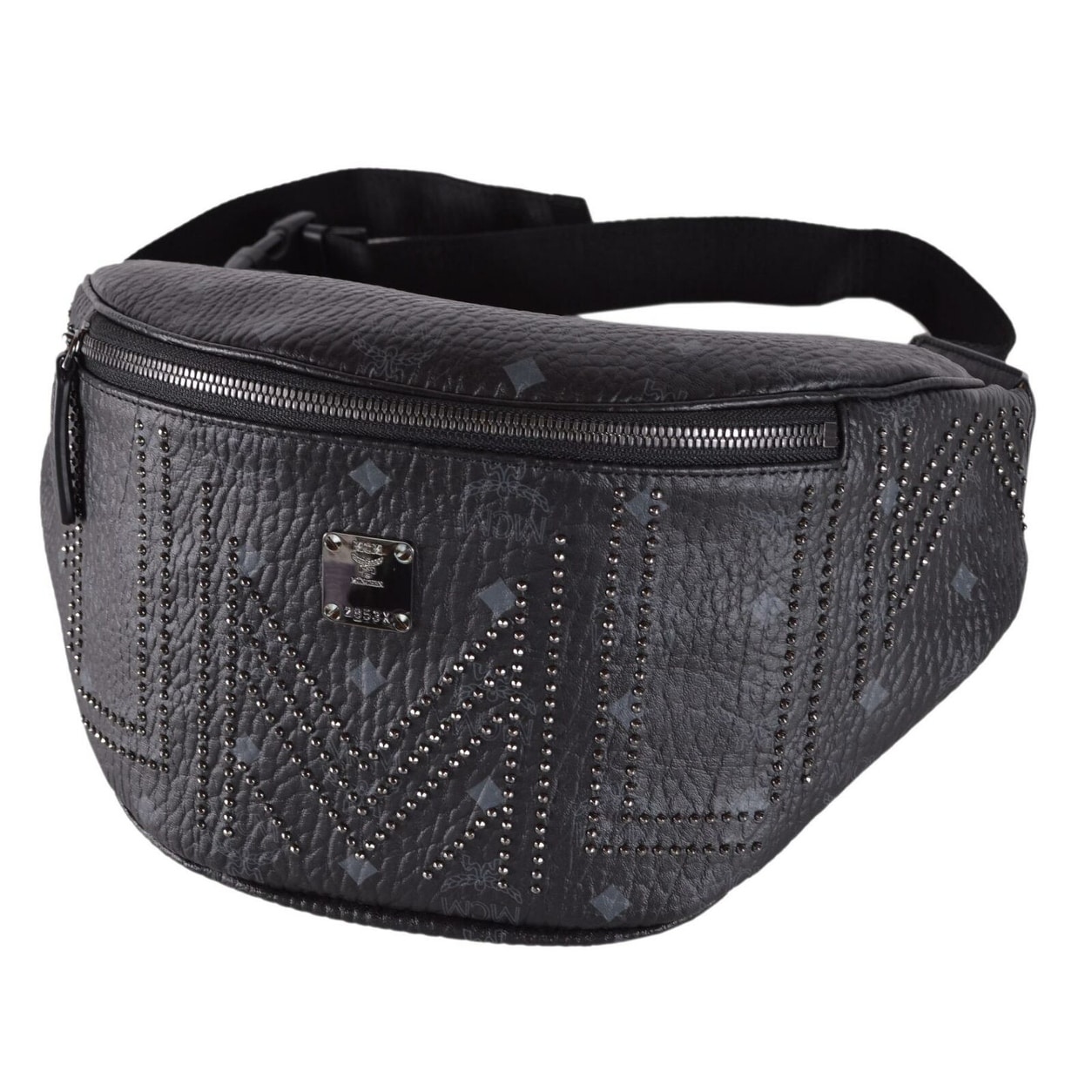 black mcm fanny pack