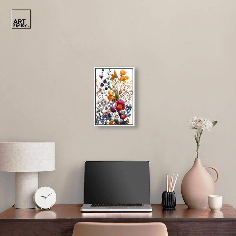 Iris Indigo II Canvas by Art Remedy