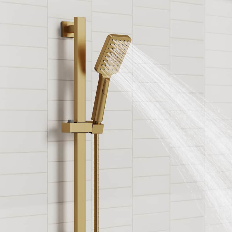 Adjustable Handheld Shower Slide Bar Set With Hose