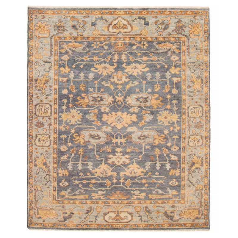 ECARPETGALLERY Hand-knotted Jules Serapi Navy Wool Rug - 8'1 x 9'10 - Navy - 8'1 x 9'10