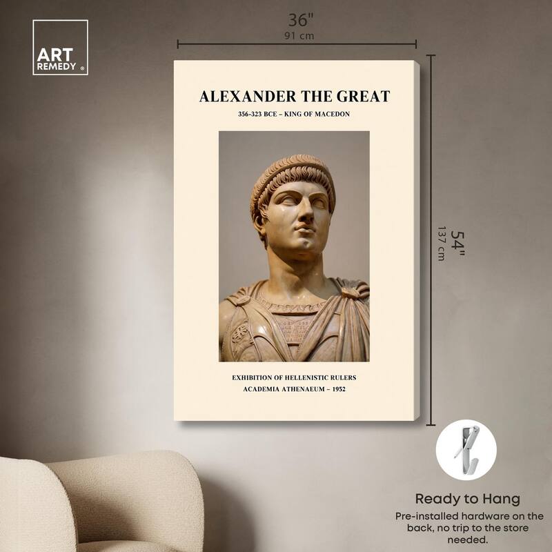 Alexander the Great Canvas by Art Remedy, Gallery Wrapped