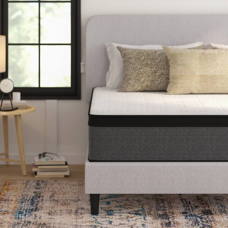 13" CertiPUR-US Certified Euro Top Hybrid Pocket Spring Mattress in a Box