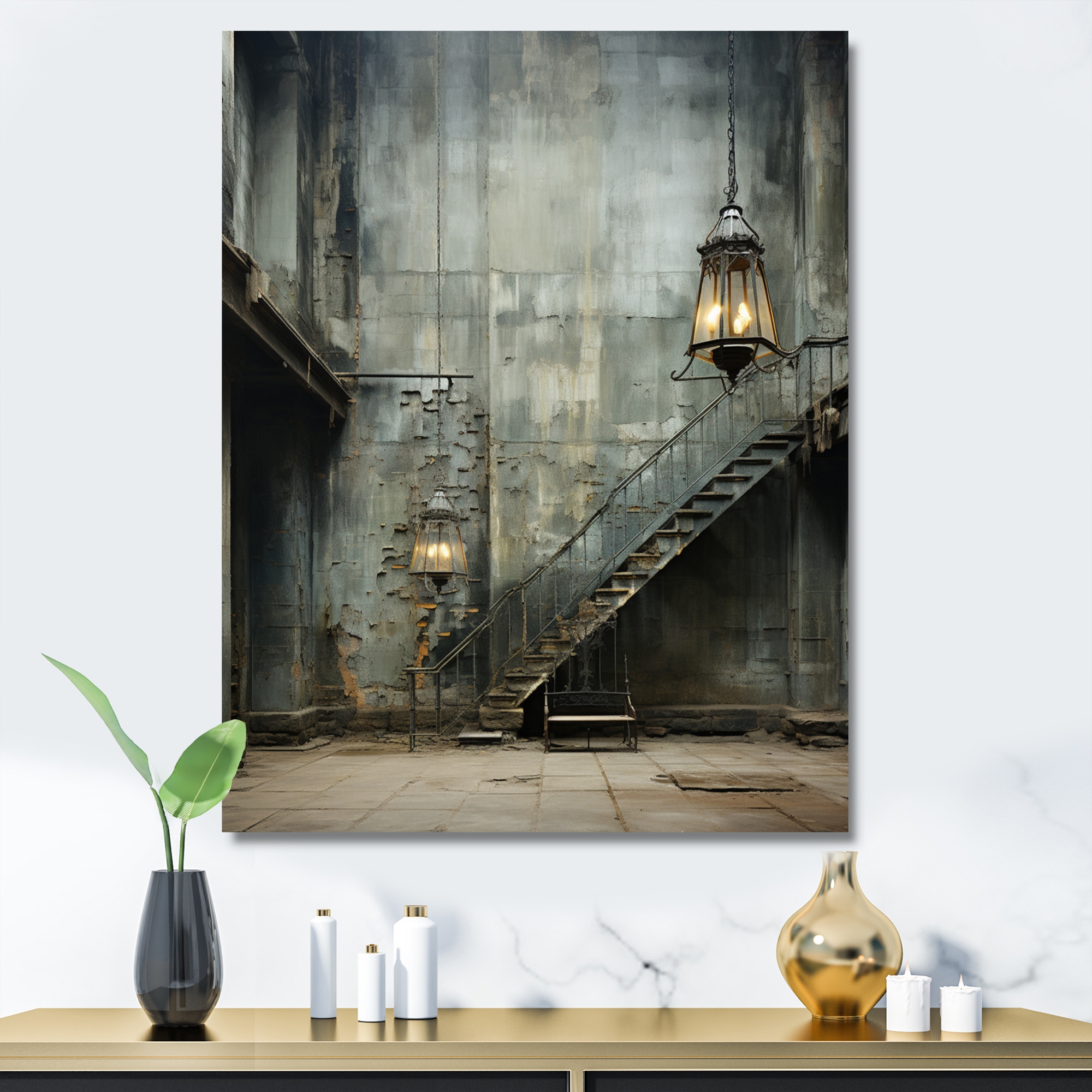 Industrial style wall art deals
