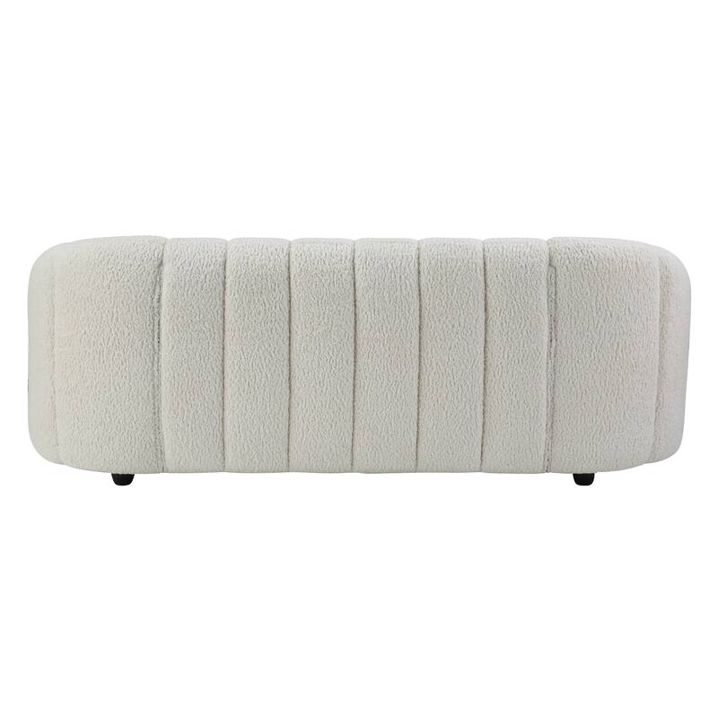 Christia White Tufted Sofa