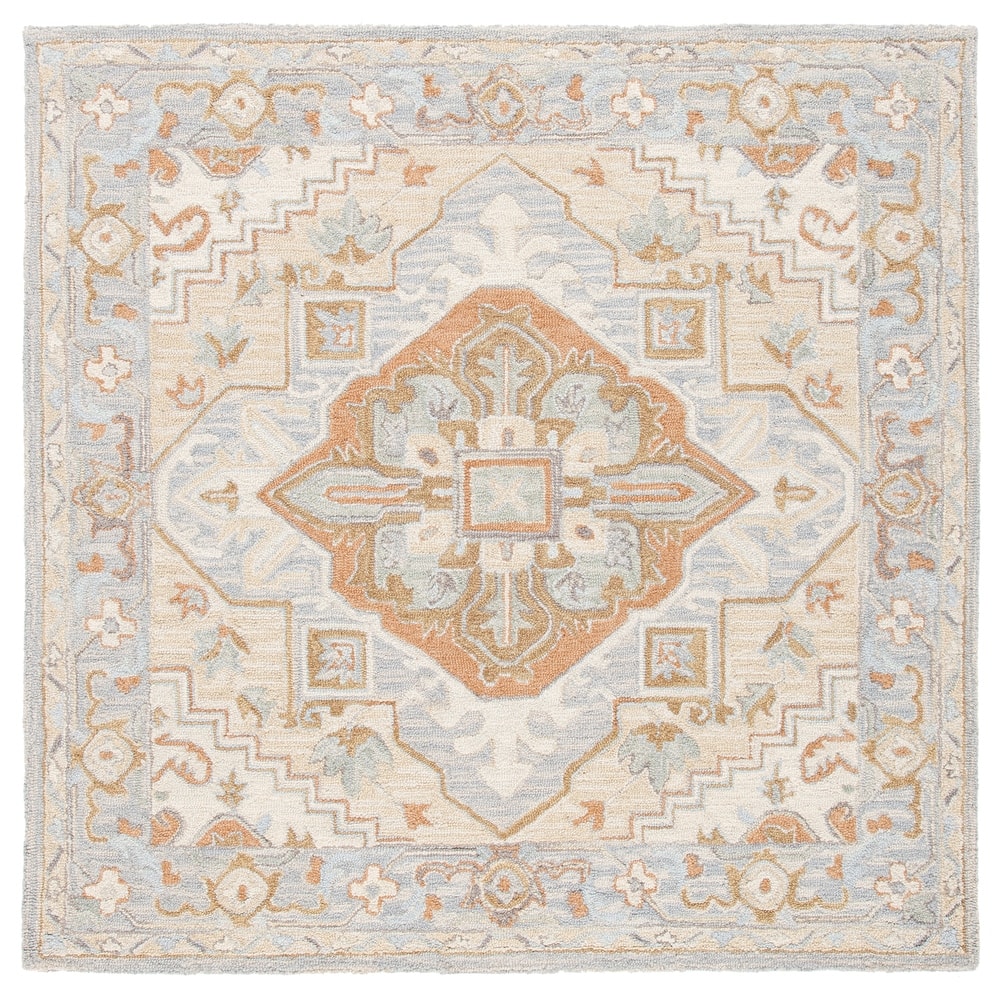 SAFAVIEH Handmade Heritage Blocks Traditional Wool Rug