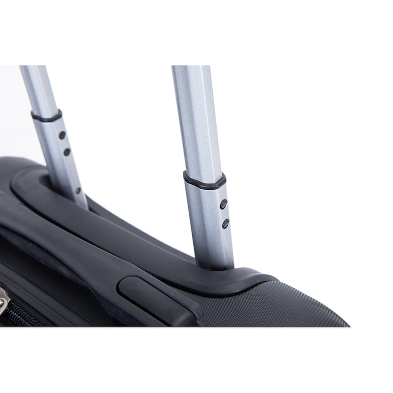 4-Piece, Modern Lightweight Luggage with Adjustable Pull Rod and 360° Airplane Wheels, for Boarding Travel, Black