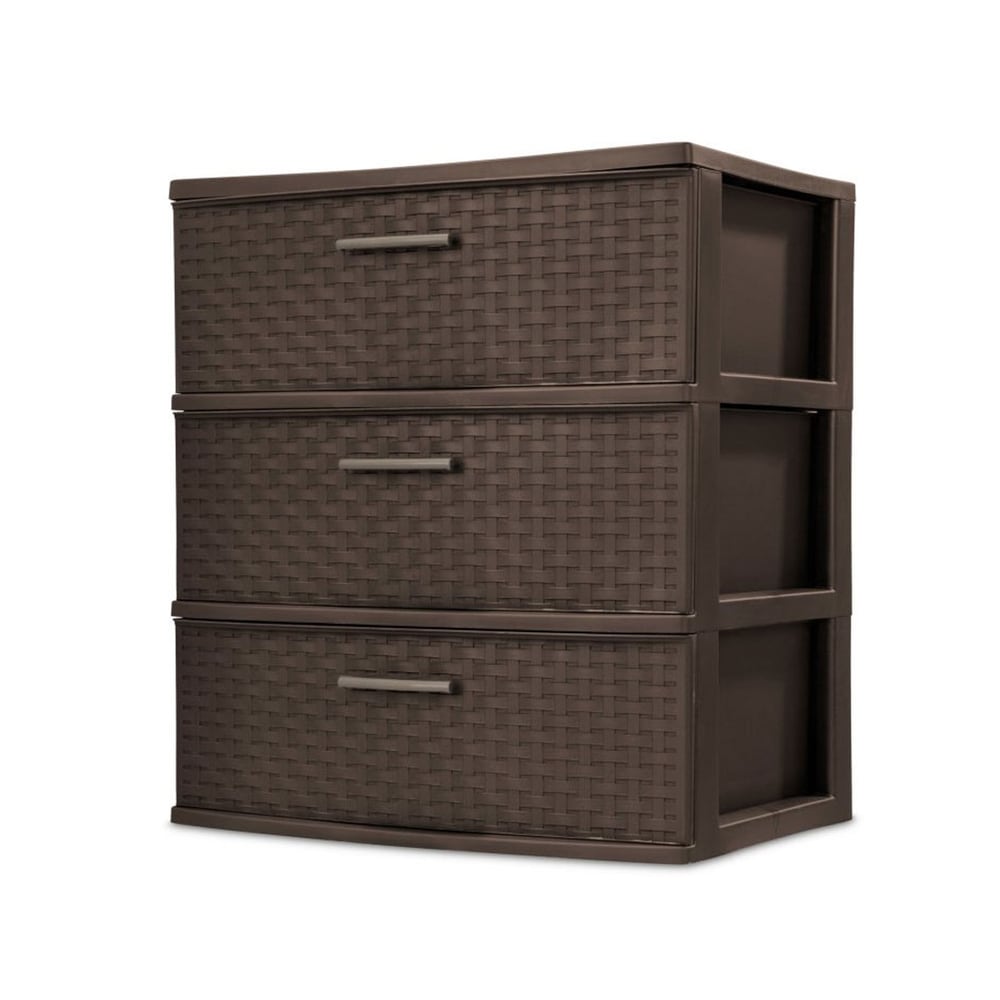 Sterilite 5 Drawer Desk Storage Bin, 4 Pack & 3 Drawer Desk Storage Bin, 4 Pack