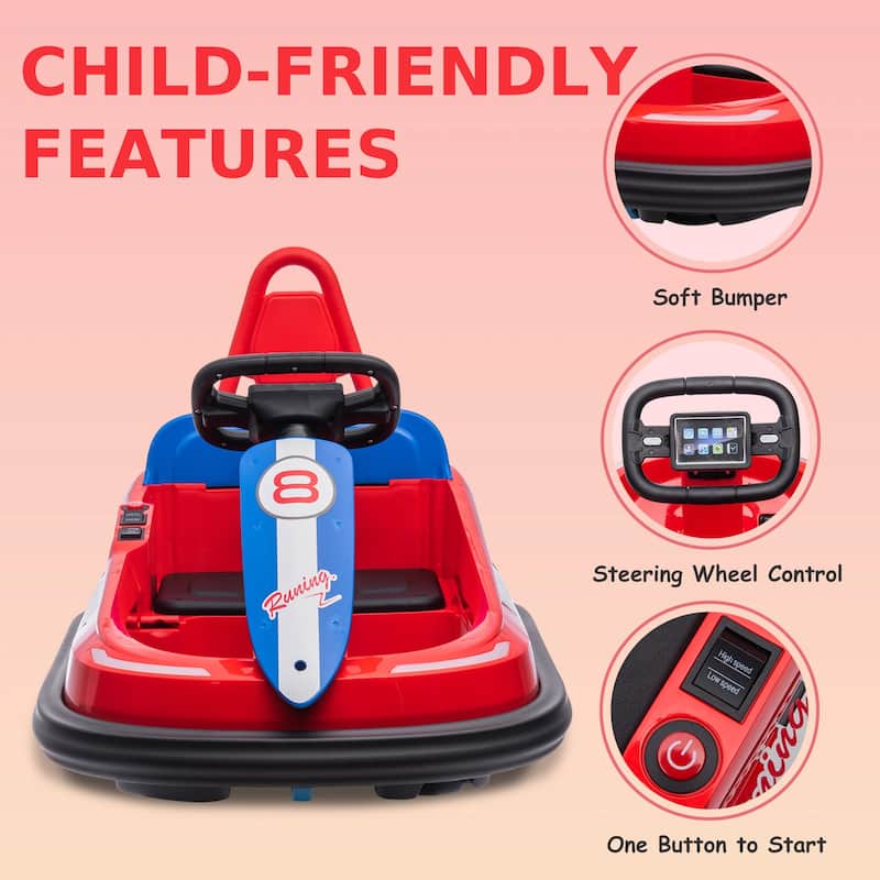 6V Bumper Car for Toddlers
