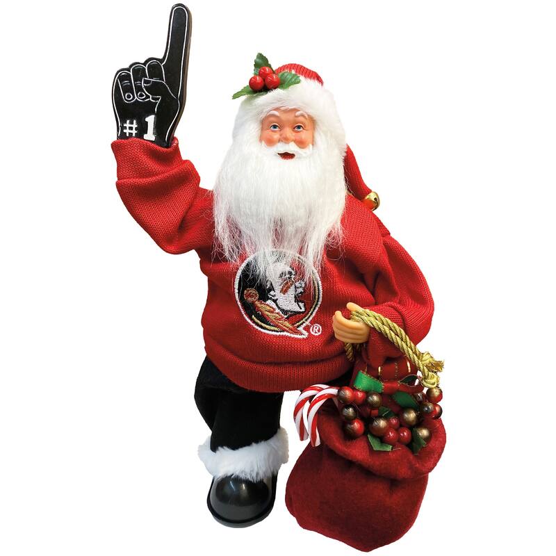 NCAA 12" Florida State Animated/Musical Santa