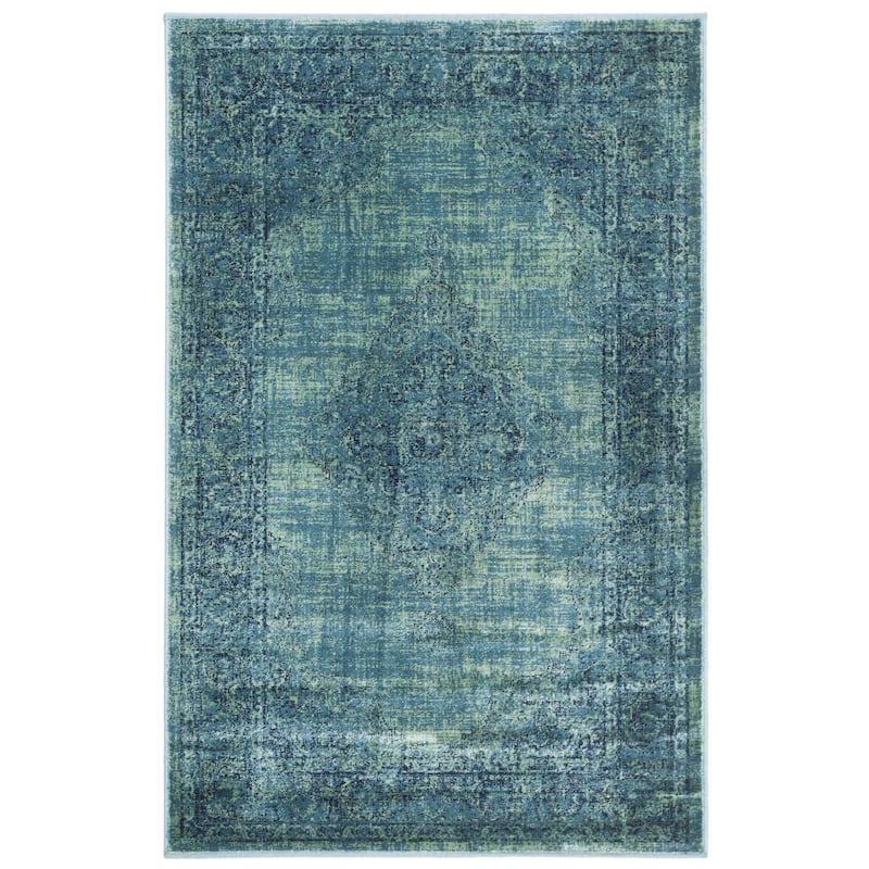SAFAVIEH Vintage Distressed Boho Lucie Oriental Area Rug - 2'7" x 4' - Turquoise/Multi