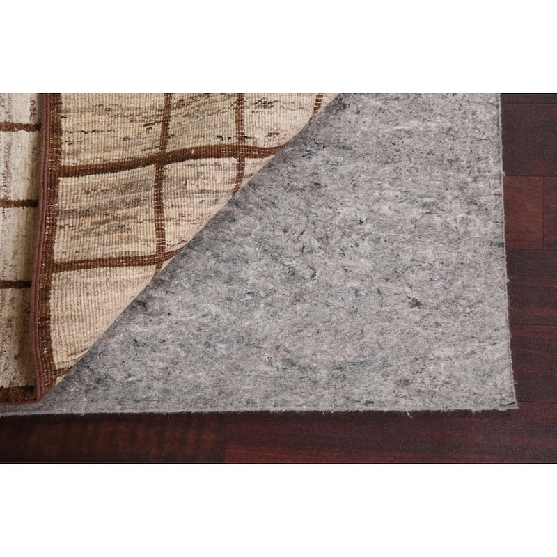 Hand Knotted Oriental 100% Wool Carpet Tribal All-Over Brown Gabbeh Area Rug - 6' 6'' X 5' 0''