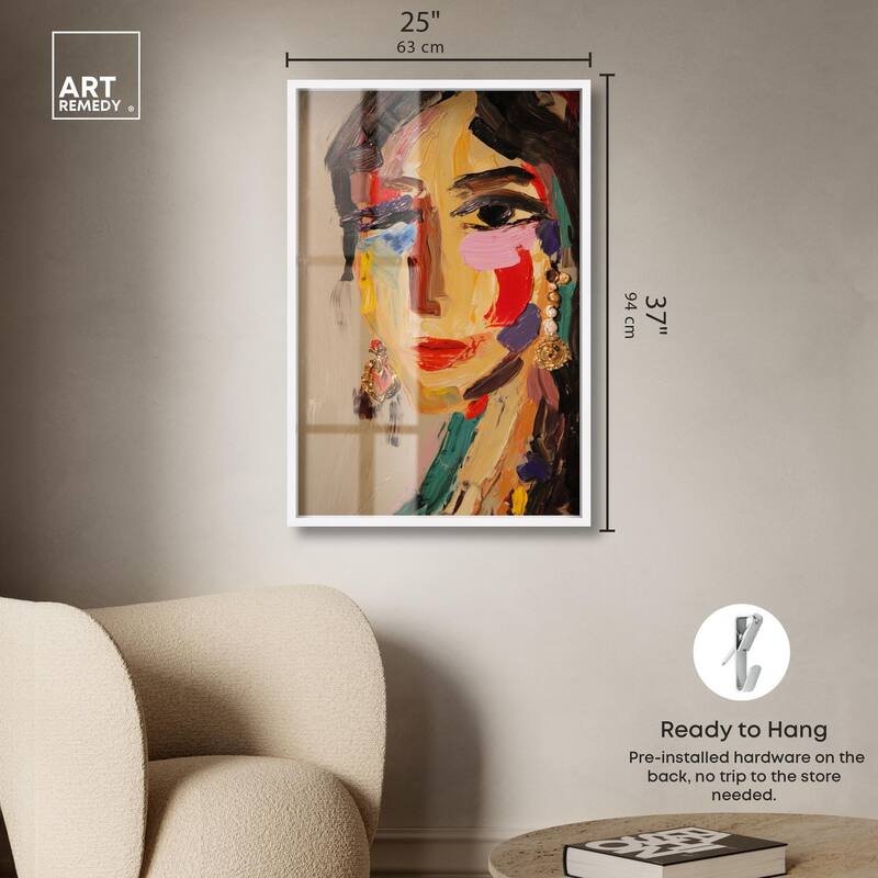 Colorful Expression II Shadowbox by Art Remedy