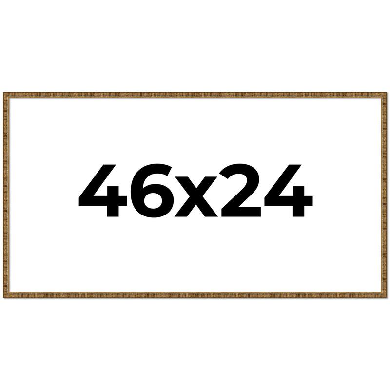 46x24 Frame Gold Picture Frame - Complete Modern Photo Frame Includes