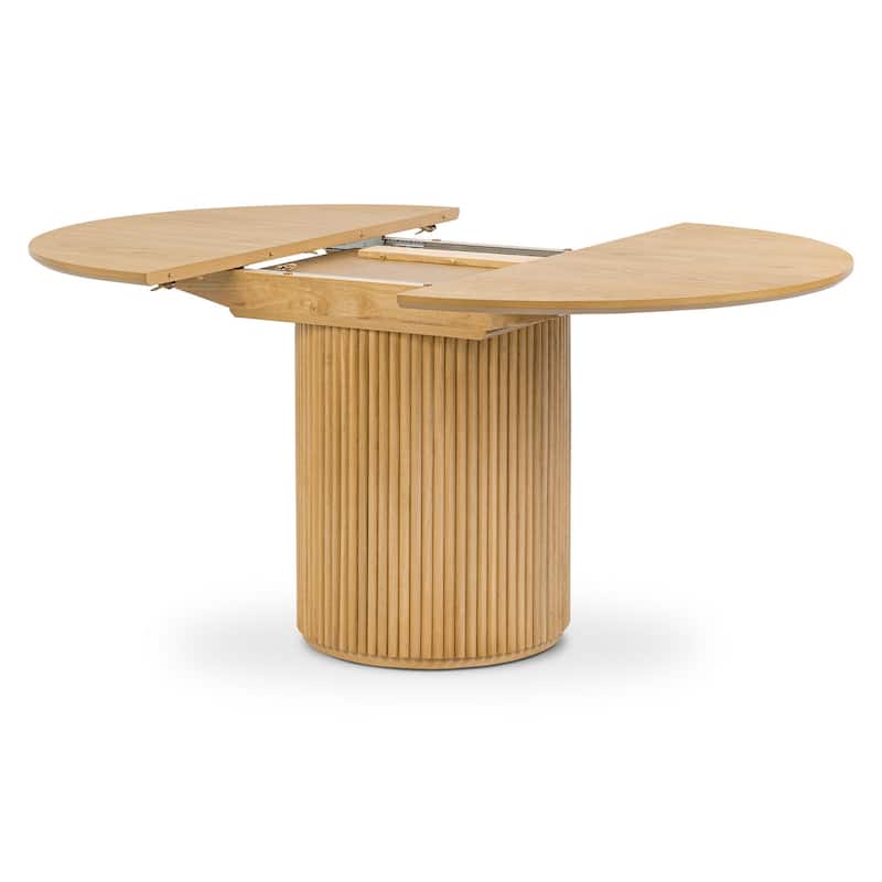 Poly & Bark Ronda 43"-59" Wood Extension Dining Table