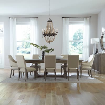 Westfield Havana Brown 9 Piece Trestle Table Set
