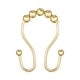 preview thumbnail 3 of 42, Utopia Alley Double Roller Ball Stainless Steel Shower Curtain Hooks Rings, Set of 12